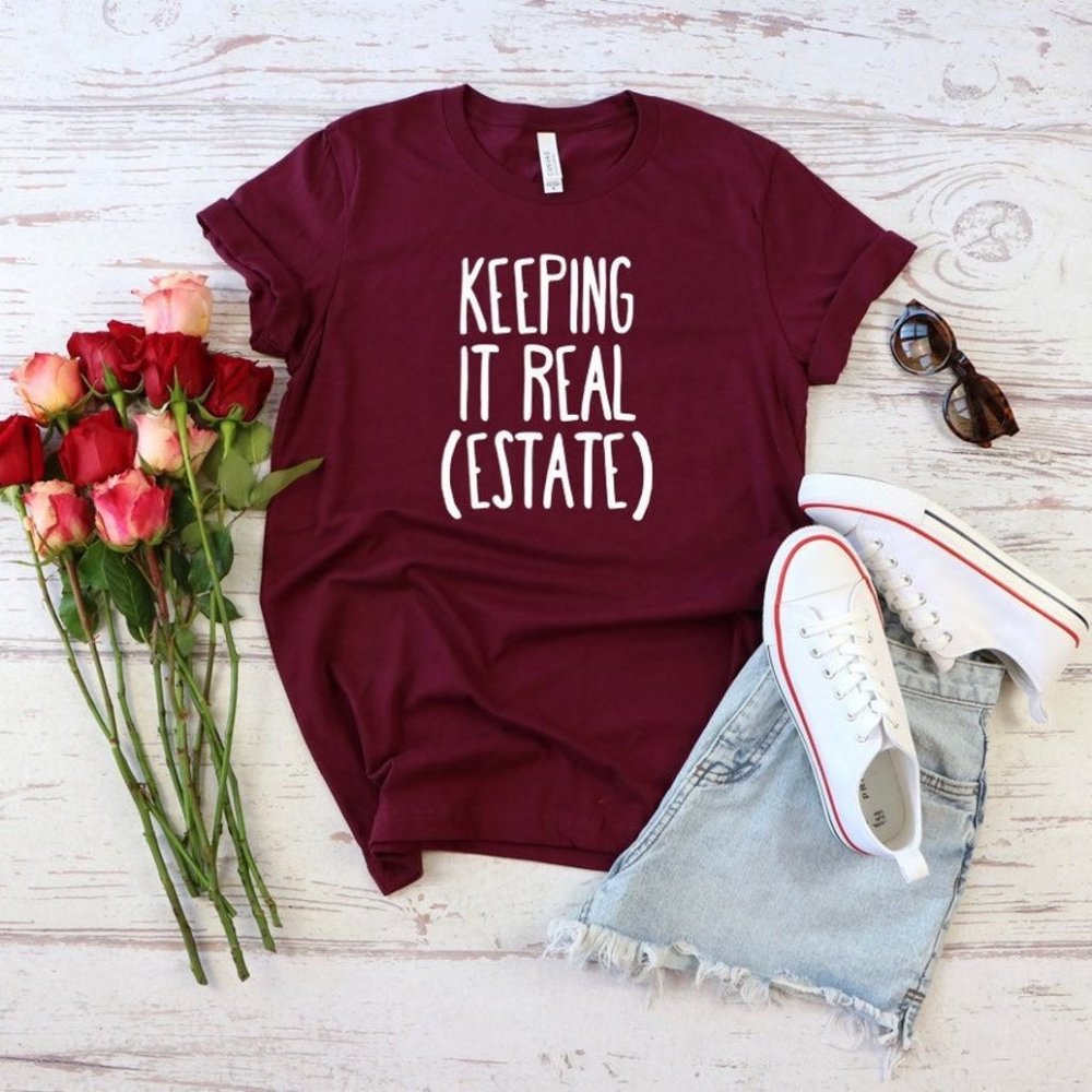 Real Estate Realtor - Maroon T-shirt, Graphic Tee
